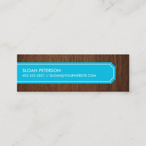 Wood Blue Calling Card Business Card Templates