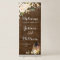 Wood Blush Roses Floral Greenery  Wedding Welcome