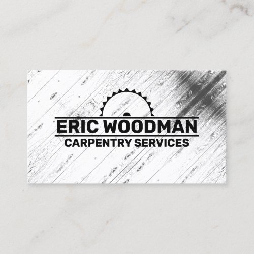Wood board pattern and circular saw business card