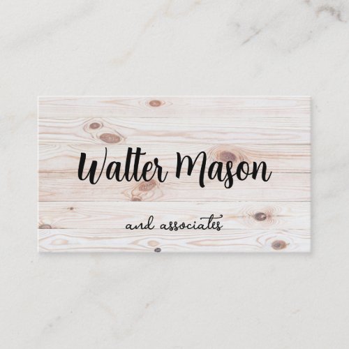 Wood Boards Background Business Card