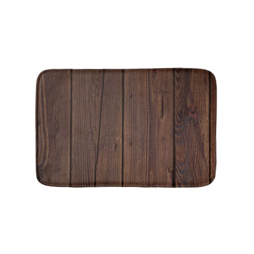 Wood Boards Wood Wall Texture Bath Mat