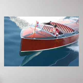Wood Boats Poster