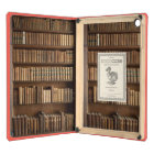 Wood Bookshelf with Books