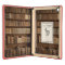 Wood Bookshelf with Books