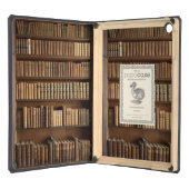 Wood Bookshelf with Books iPad Air Cases (Front (Open))