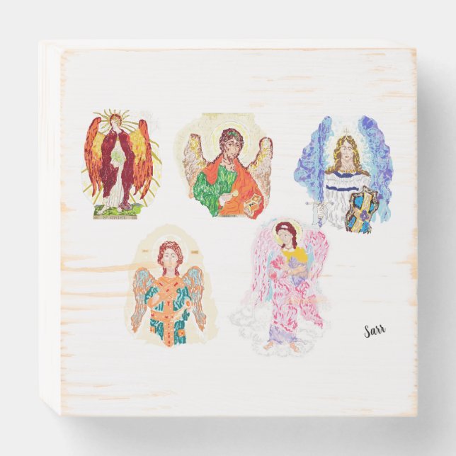 Wood Box : Archangels (Front Horizontal)