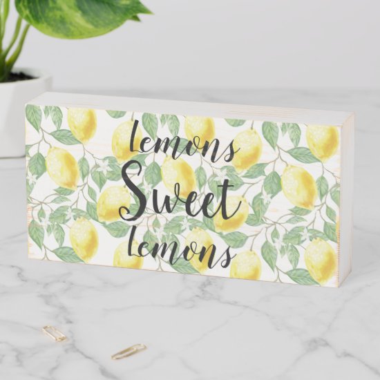 Wood Box Art-Lemons