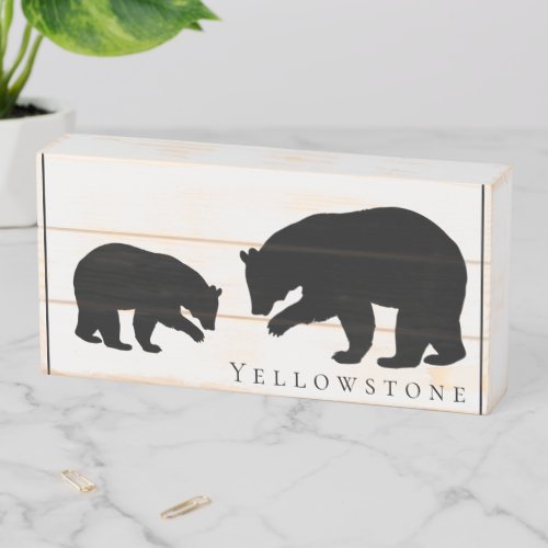 Wood Box Art_Yellowstone Bear