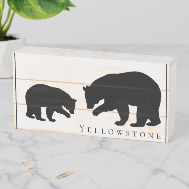 Wood Box Art-Yellowstone Bear (In Situ Horizontal)