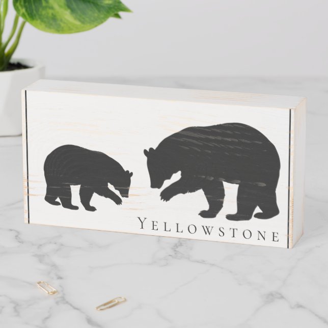 Wood Box Art-Yellowstone Bear (In Situ Horizontal)