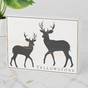 Wood Box Art-Yellowstone Deer