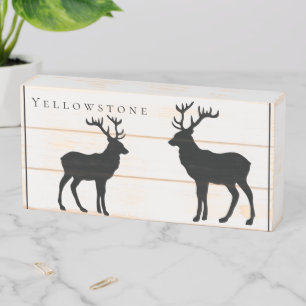 Wood Box Art-Yellowstone Elk