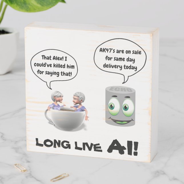 Wood box Long Live AI (In Situ Horizontal)