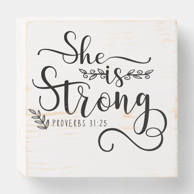 Wood Box Sign (Front Horizontal)