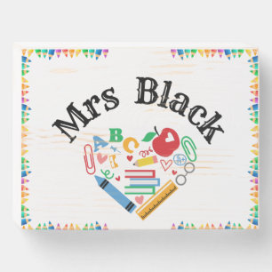 Wood box sign