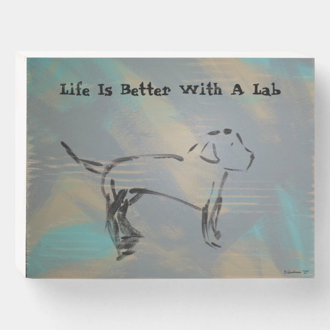Wood Box Sign  (Front Horizontal)