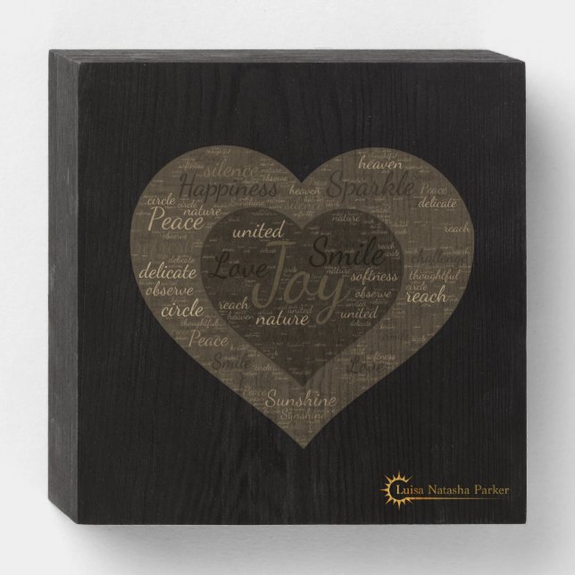 Wood Box Sign (Front Horizontal)