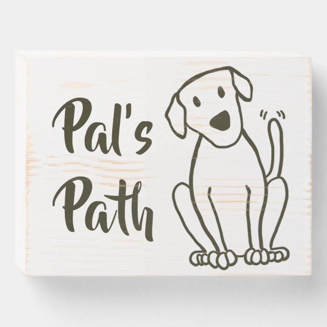 Wood Box Sign (Front Horizontal)