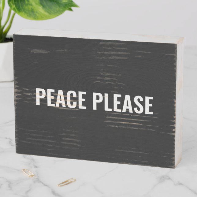 Wood Box Sign (In Situ Horizontal)