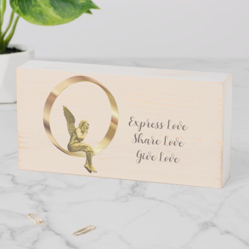 Wood Box Sign Angel Share Give Express Love 