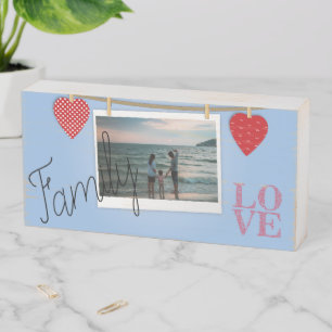 Wood Box Sign - Family Love -Add Photo