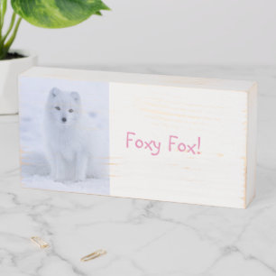 Wood Box Sign, Foxy Fox