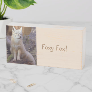 Wood Box Sign, Foxy Fox