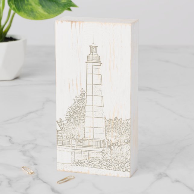 Wood Box Sign - Lighthouse at Suisun CA (In Situ Vertical)