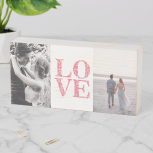 Wood Box Sign - Love - Couples -Add Your Photos