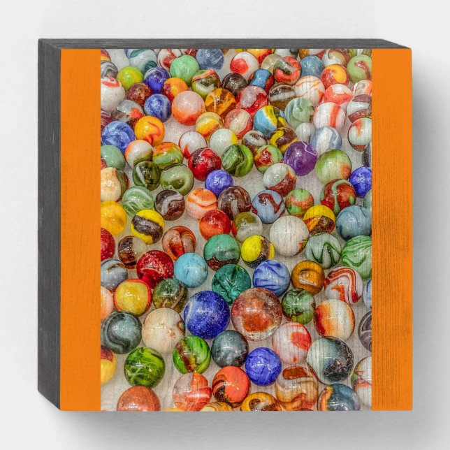 Wood Box Sign- Marbles (Front Horizontal)