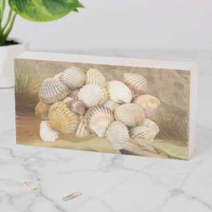 Wood Box Sign, Ocean Shells Beach House StonesSand