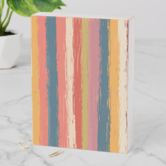Wood Box Sign - striped pattern