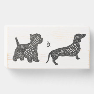 Wood Box Sign Western Highland TerrierPersonalized