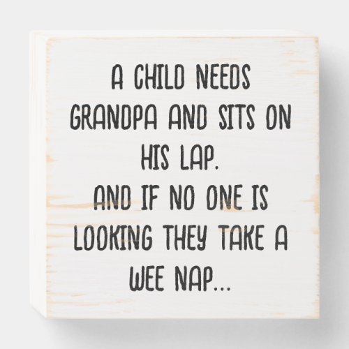 wood box sign wooden plaque gift for grandpa 