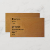 Wood - burl business card (Front/Back)