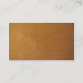 Wood - burl business card (Back)