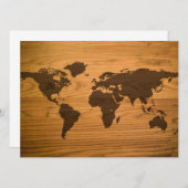 Wood Burned World Map (Front/Back)