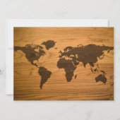 Wood Burned World Map (Front)
