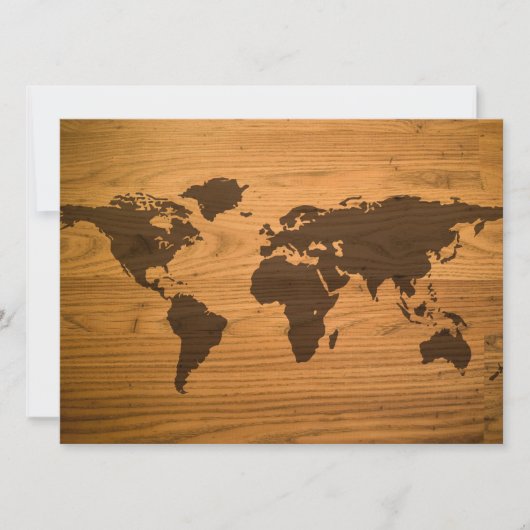 Wood Burned World Map (Front)