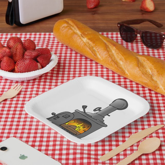 Wood Burner Stove Paper Plates (Creator Uploaded)