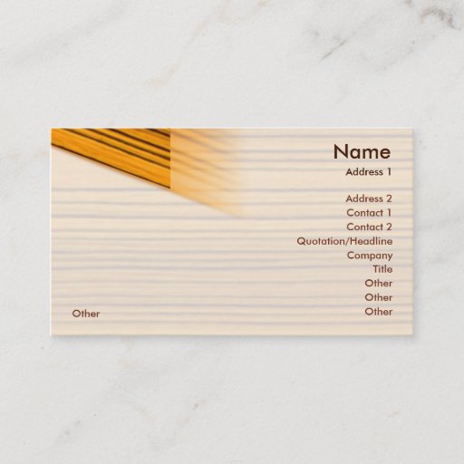 Customizable Wood - Business Business Card