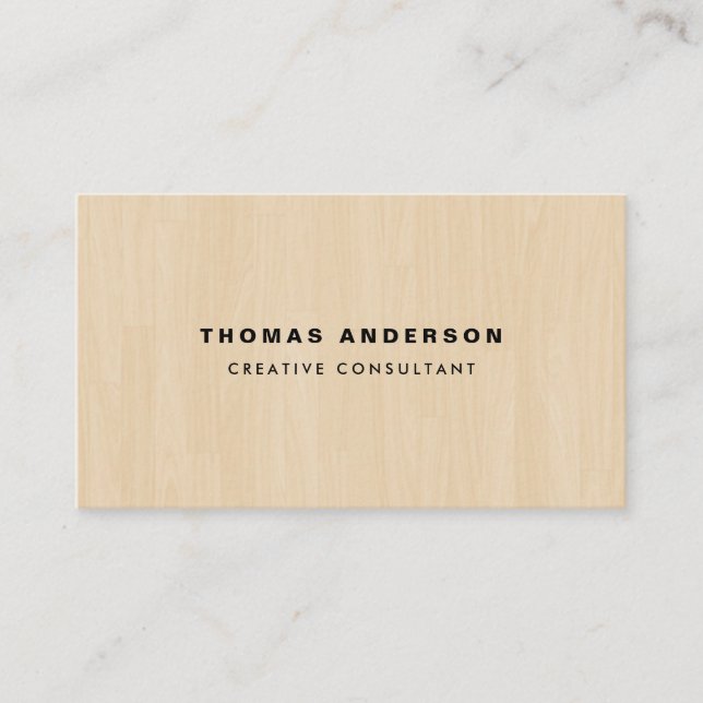 Wood Business Card (Front)