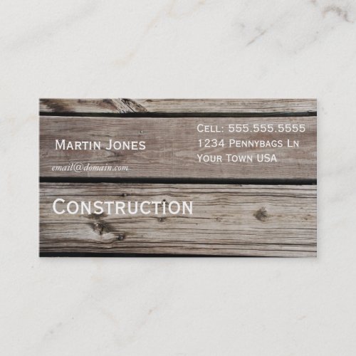 Wood Business Card