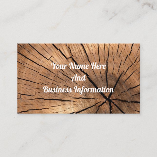 Wood Business Card (Front)