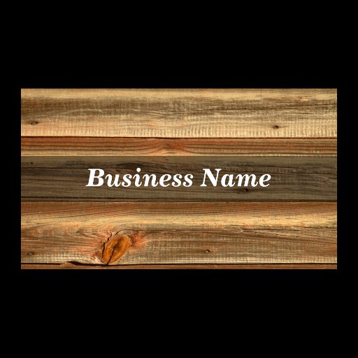 Customizable Wood Business Card