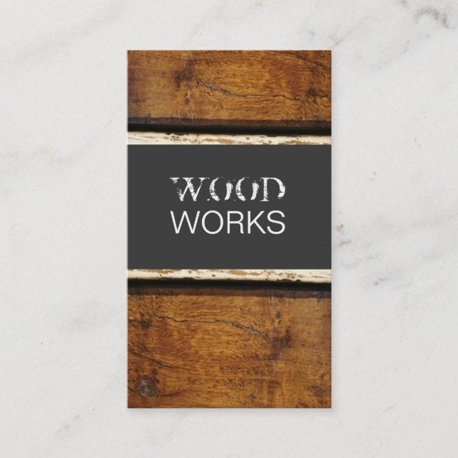 WOOD BUSINESS CARD (Front)