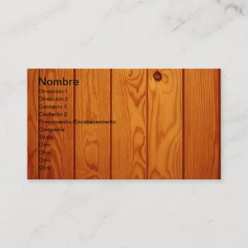 Wood Business Card by elmasca25 at Zazzle