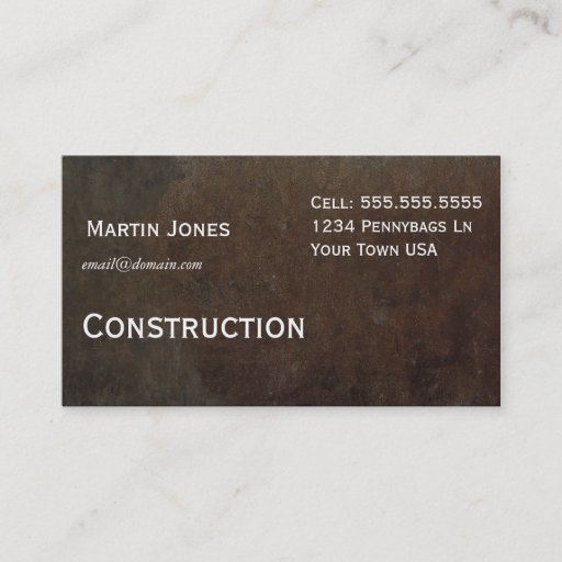 Customizable Wood Business Card