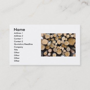 Wood Business Card by monstervox at Zazzle