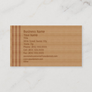 Wood Business Card